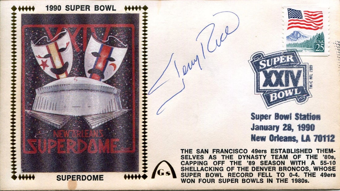 Gateway First Day Autographed by Jerry Rice (1 of 1)