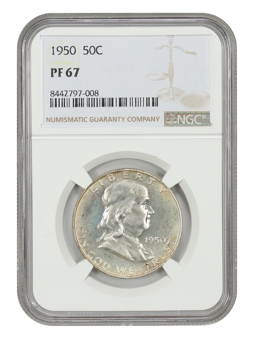 1950 50C NGC PR67 - Franklin Half Dollar - Popular First Year Proof (1 of 6)