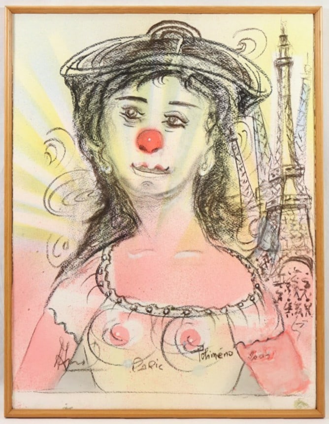 Jeune femme la tour Eiffel Polimeno 2004 Original Signed Pastel Drawing: Jeune femme la tour Eiffel Polimeno 2004 Original Signed Pastel Drawing Item Specifics: Artist: Polimeno Unit Of Sale: Single Piece Signed By: Polimeno Size: Medium Signed: Yes Period: Contemporary (1