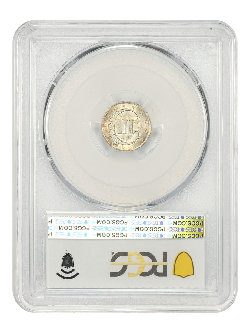 1853 3CS PCGS MS67 - Three Cent Silver - 2