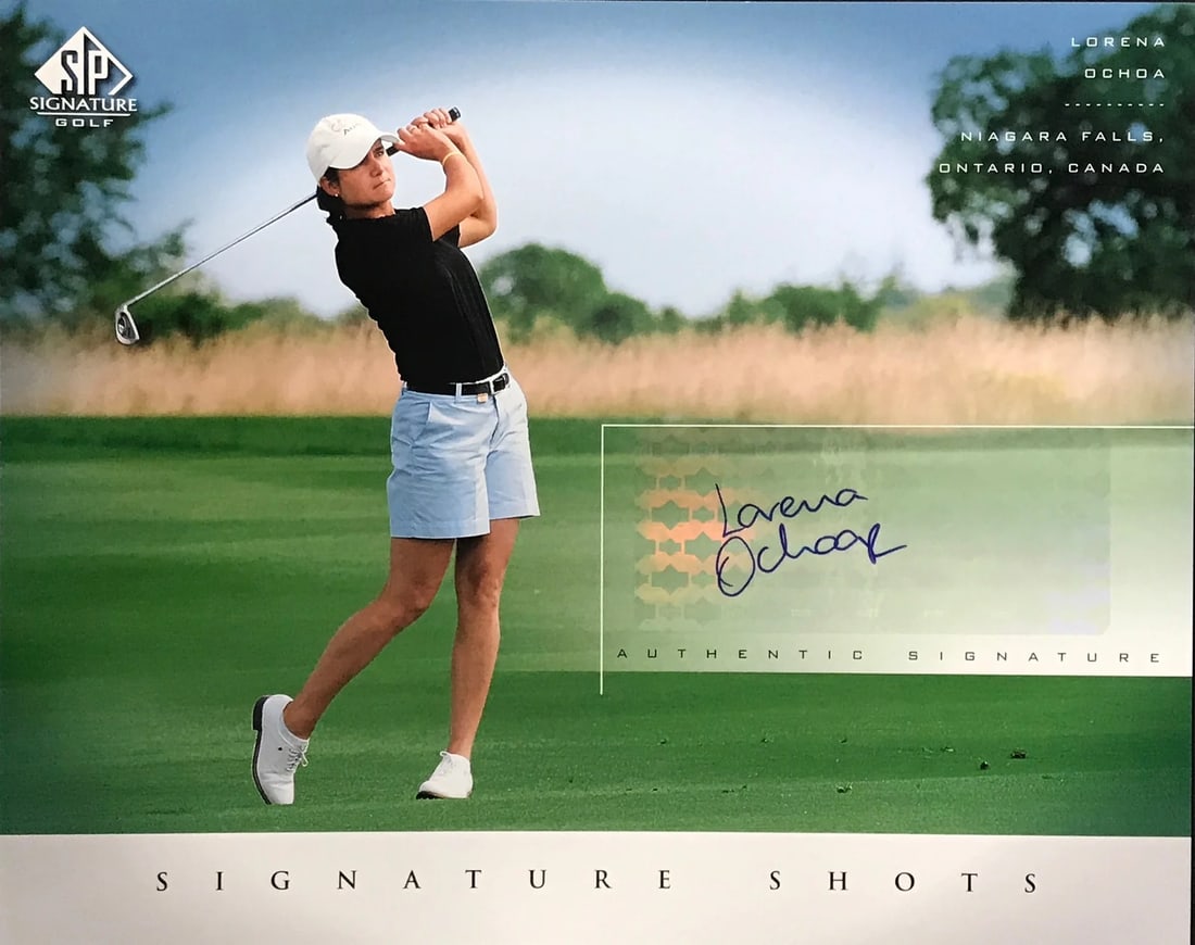 Lorena Ochoa Signed 8x10 SP Signature Golf Card (1 of 1)