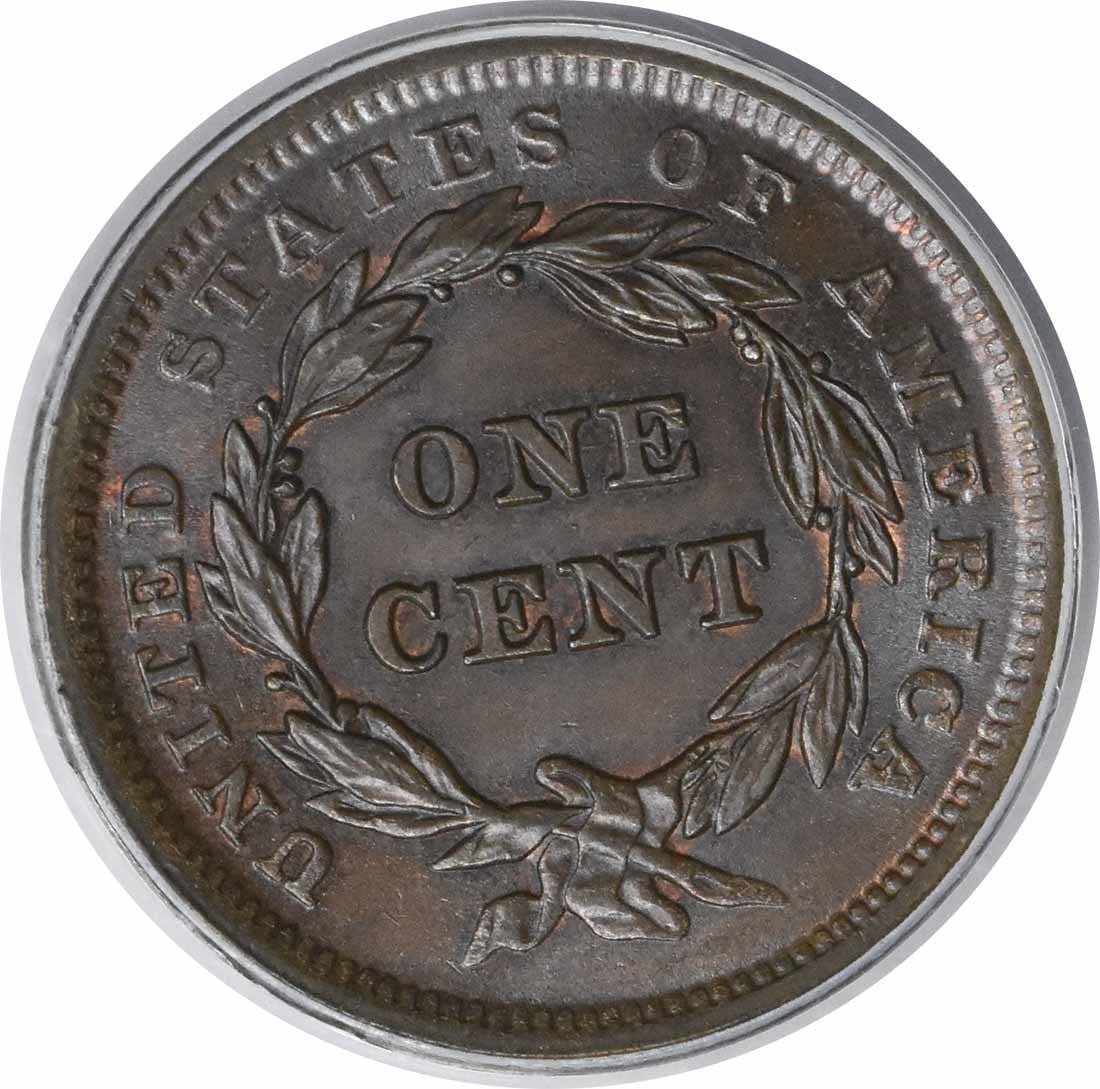 1840 Large Cent Large Date MS65BN PCGS (CAC) - 3