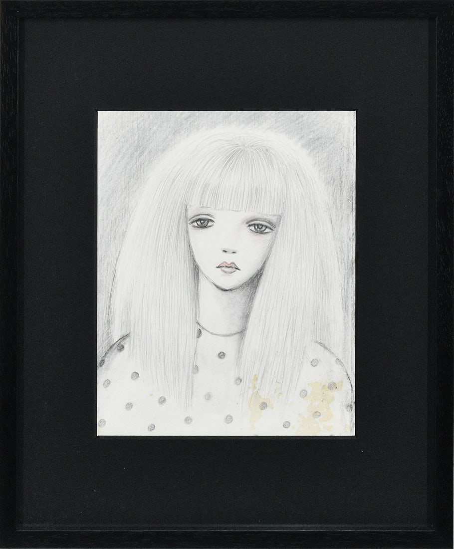 Rune Drawing Girl In Polka Dot Dress Pencil Art from Japan: Rune Drawing Girl In Polka Dot Dress Pencil Art from Japan Item Specifics: Artist: Rune Naito Subject: Girl in Polka Dot Dress Material: Pencil and colored pencil on paper Style: Japanese Product