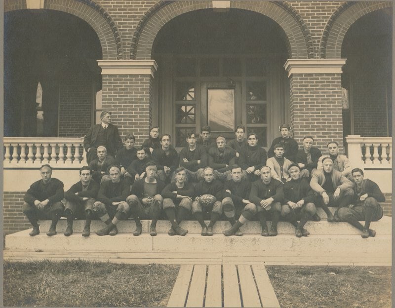New Hampton Literary Institute Football Cabinet Photo 8x10 1912 Vintage (1 of 3)