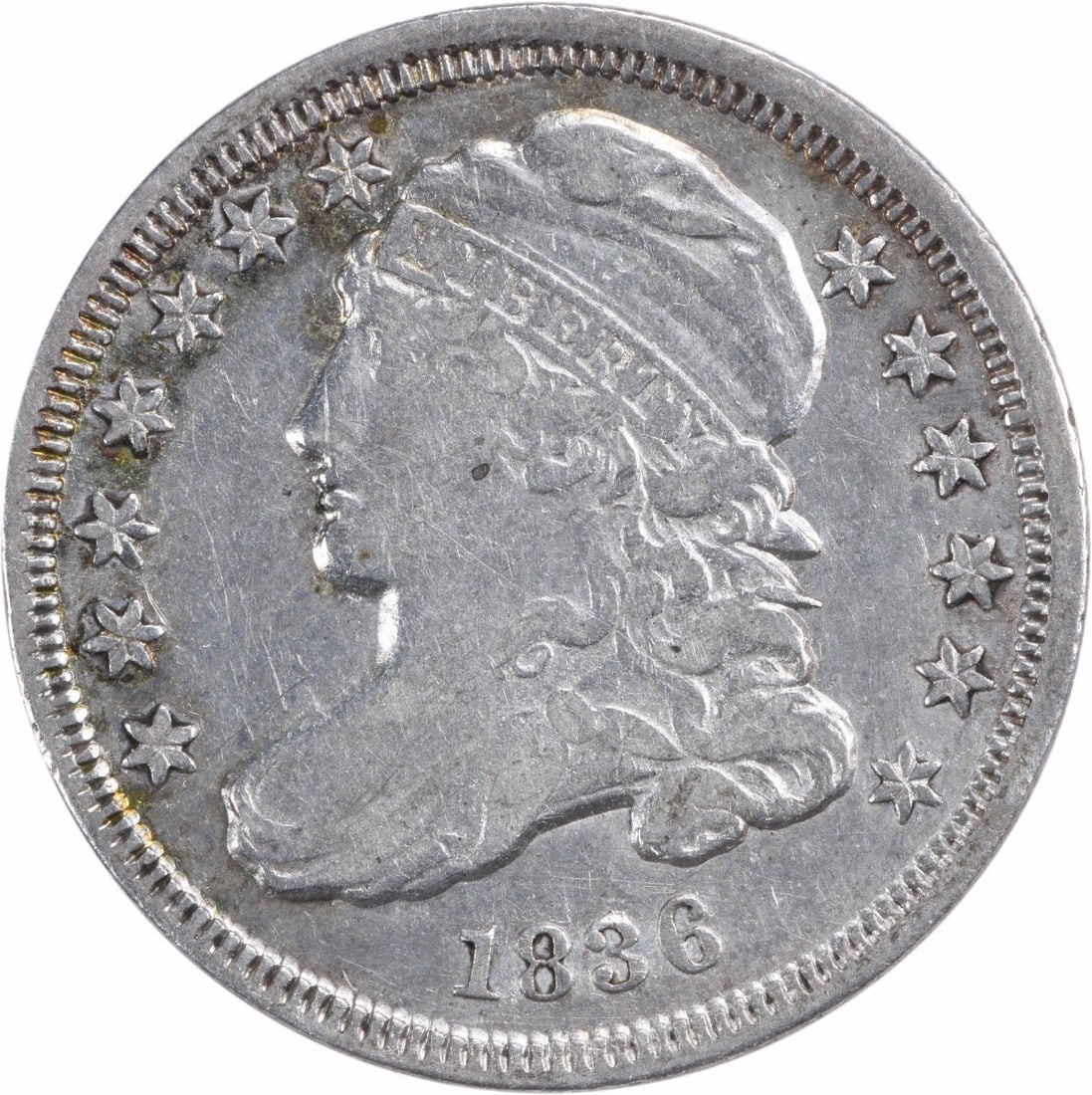 1836 Bust Silver Dime VF Uncertified (1 of 2)