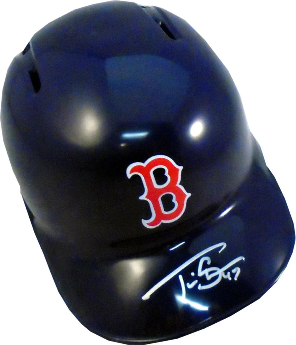 Boston Red Sox Mini Helmet Autographed by Travis Shaw (PSA) (1 of 1)