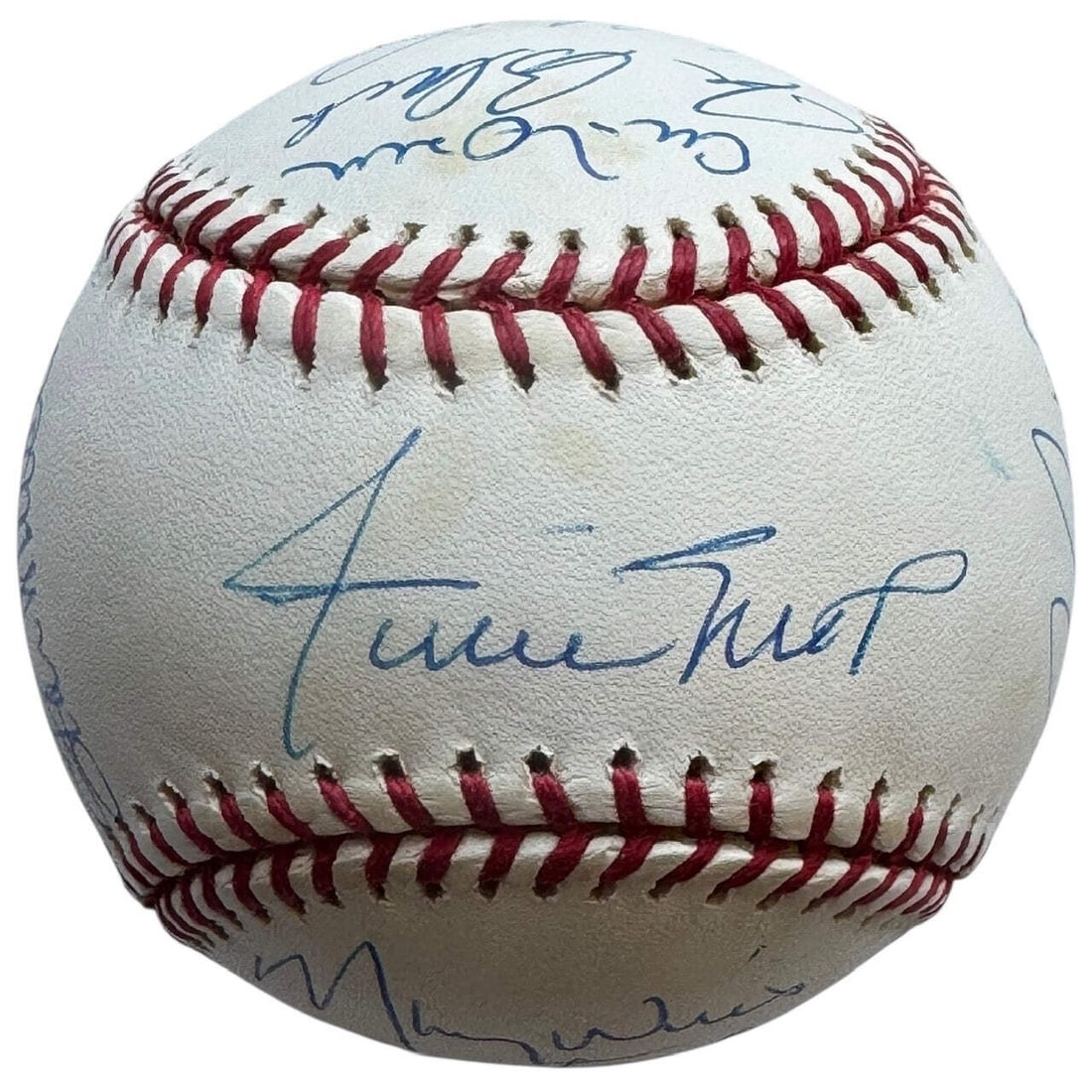 Mays Willie 70th Birthday Attendees Baseball Autographed JSA (1 of 7)