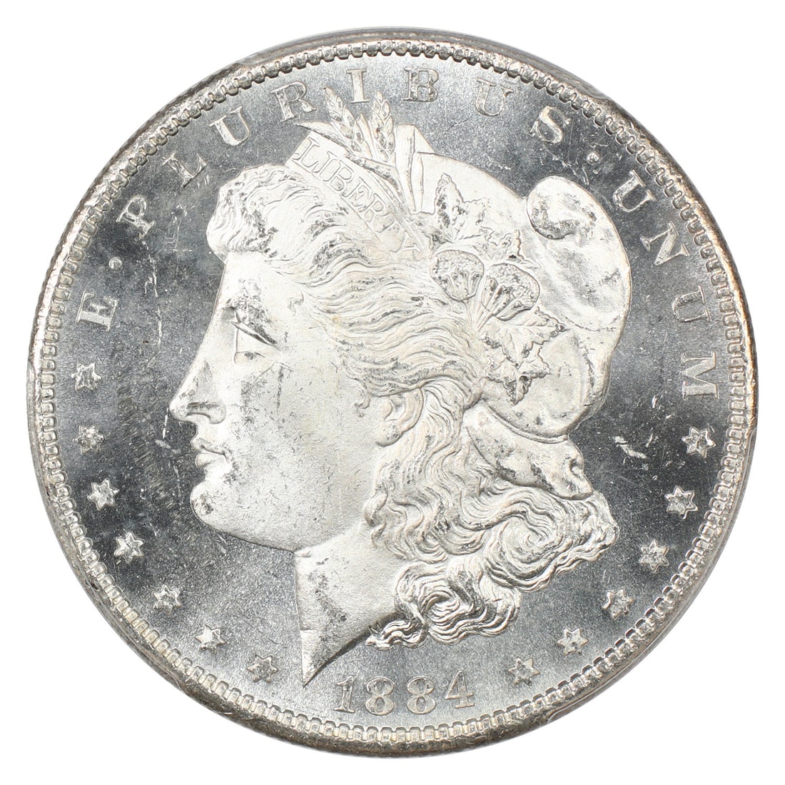 1884-CC $1 PCGS MS64PL - Morgan Dollar - Flashy Example - 3