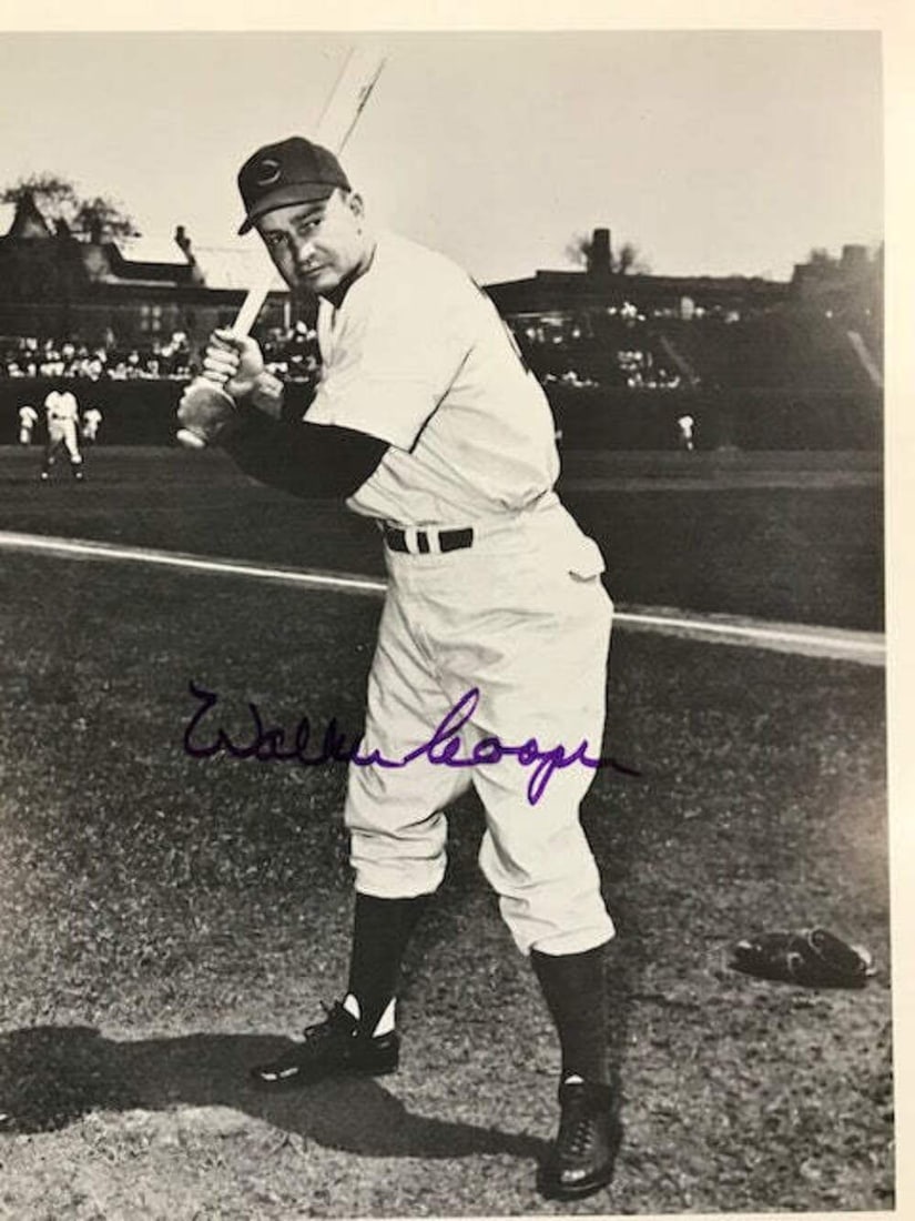 Walker Cooper Autographed 8x10 Black & White Baseball Photo (1 of 1)