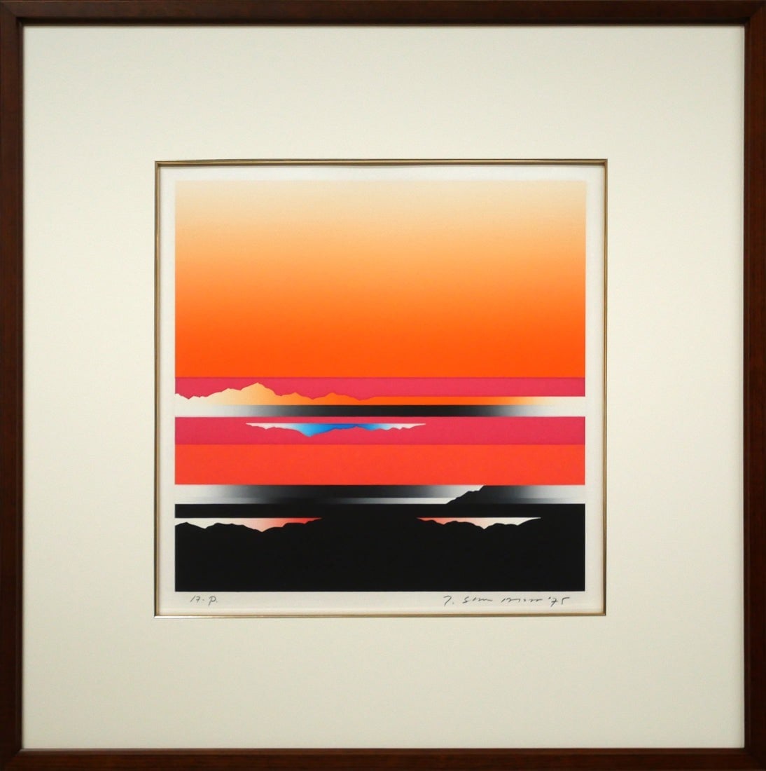 Tetsuro Sawada SKY SCAPE Serigraph 1975 Signed marked AP Framed Collectible: Tetsuro Sawada SKY SCAPE Serigraph 1975 Signed marked AP Framed Collectible Item Specifics: Artist: Tetsuro Sawada (Ze Tian Zhe Lang 1933-1998) Unit Of Sale: Single Piece Signed By: Tetsuro Sawada