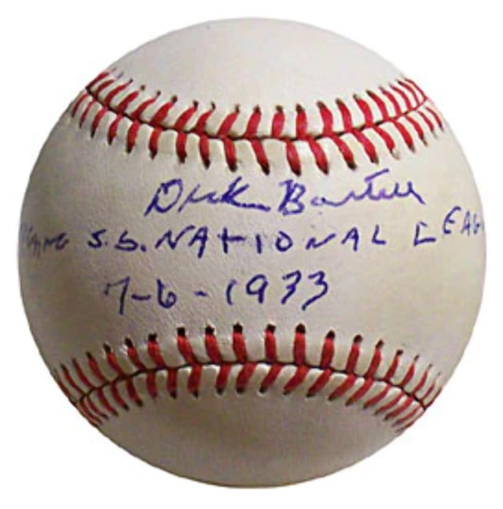 Dick Bartell National League 7-6-1933 Autographed Official All Star Game Basebal (1 of 1)