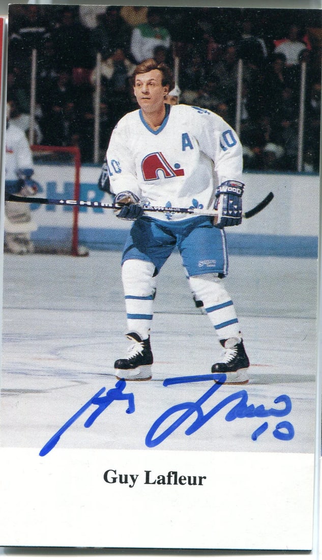 Guy Lafleur Autographed 3x5 Post Card (1 of 1)