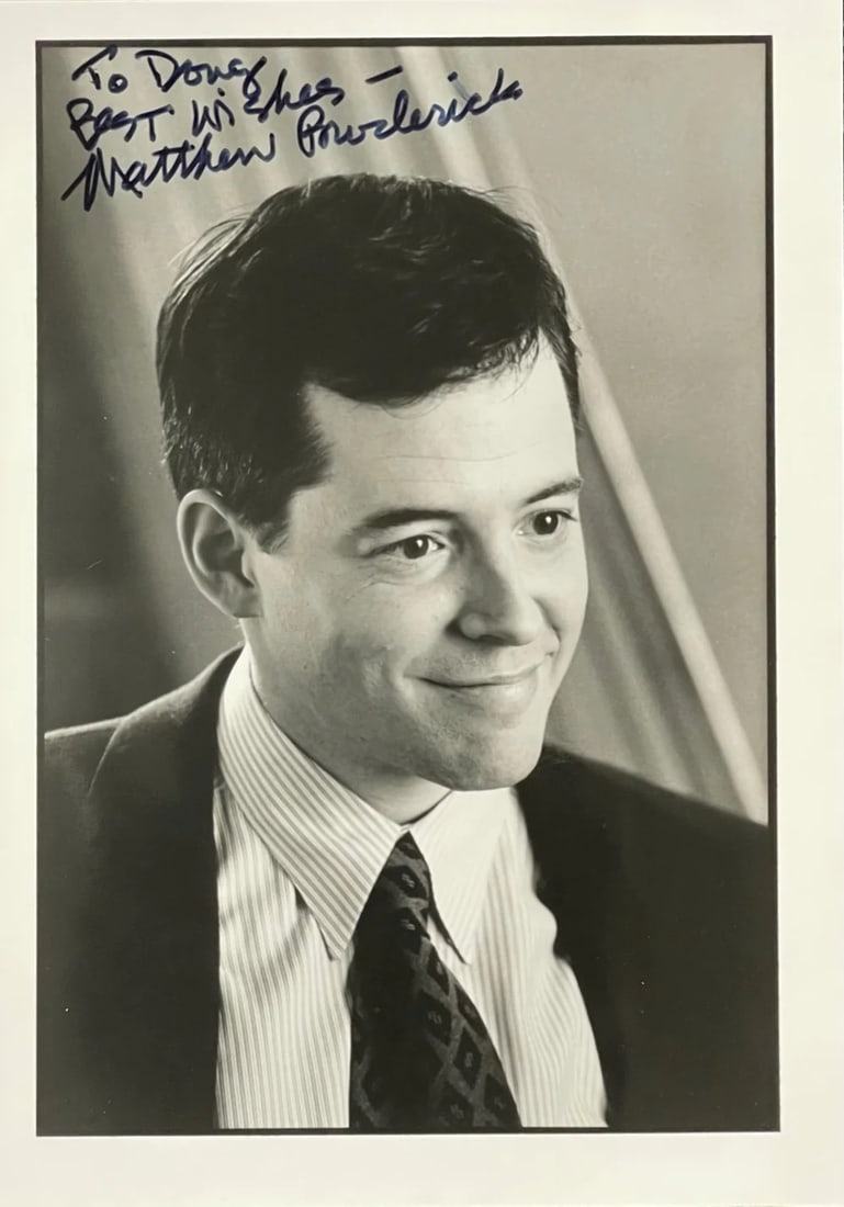 Matthew Broderick Autographed 5x7 Celebrity Photo (JSA): Matthew Broderick Autographed 5x7 Celebrity Photo (JSA) Item Specifics: Brand: James Spence Authentication (JSA) Matthew Broderick Autographed 5x7 Celebrity Photo Signed in blue sharpie across the