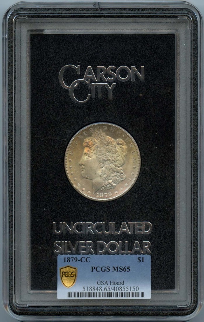 1879-CC Morgan Dollar GSA HOARD S$1 PCGS MS65 (1 of 3)