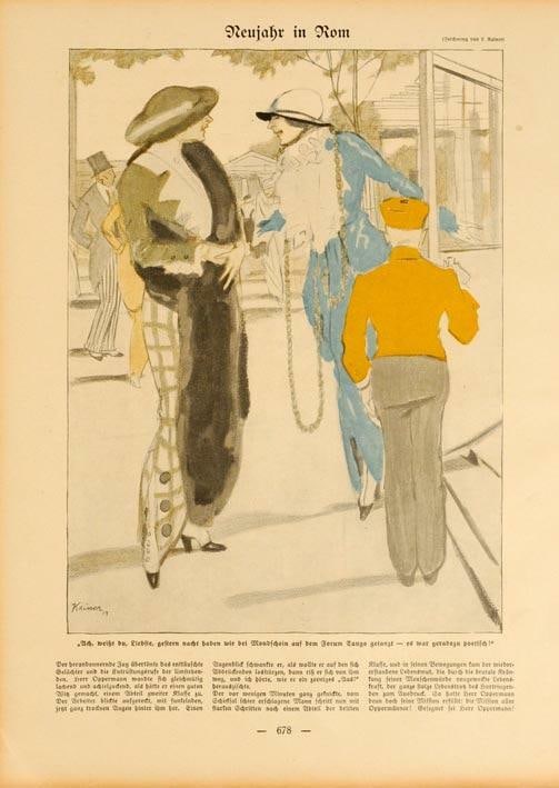 Blue Kainer Linen Original Dress 1913 By Simplicissimus (1 of 1)