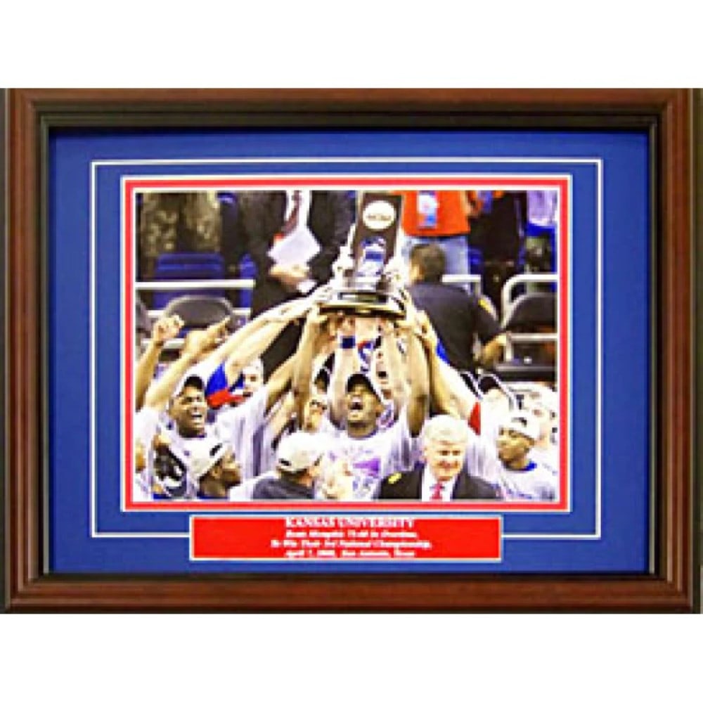 Men's basketball photo 2007-2008 Kansas Jayhawks celebration 8x10 (1 of 1)