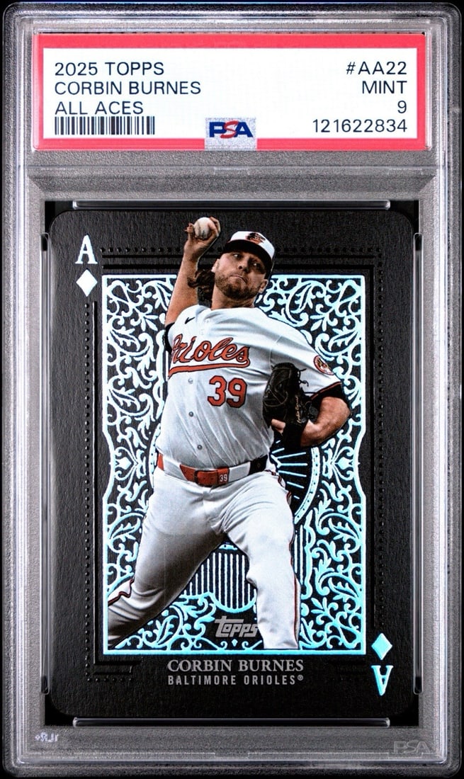 CORBIN BURNES 2025 TOPPS #AA22 ALL ACES PSA 9 (1 of 3)