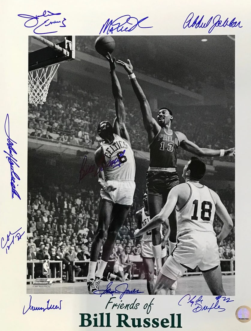 Friends of Bill Russell Autographed 16x20 Basketball Photo (1 of 1)