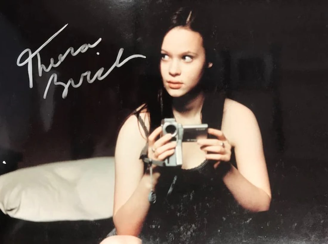 Thora Birch Signed Celebrity Photo: Thora Birch Signed Celebrity Photo Thora Birch's silver sharpie signature adds a touch of elegance to this 8x10 celebrity photo. The signed image bears the actress's mark, making it a unique collectib