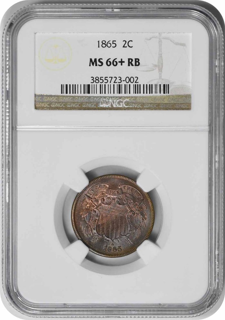 Two Cent Piece MS66+ RB NGC (1 of 3)