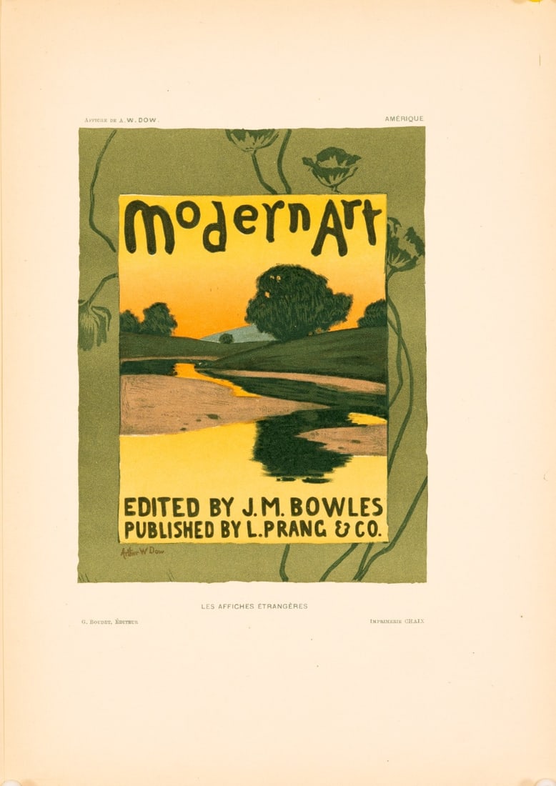 Les Affiches Trangres Plate Arthur Wesley Dow Modern Art: Les Affiches Trangres Plate Arthur Wesley Dow Modern Art Item Specifics: Artist: Arthur Wesley Dow Unit Of Sale: Single Piece Size: Small Date Of Creation: 1897 Title: Modern Art Material: Paper Certi