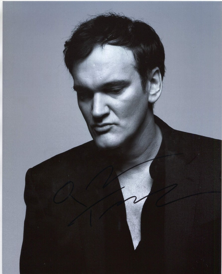 Quentin Tarantino Autographed 8x10 Photo: Quentin Tarantino Autographed 8x10 Photo Item Specifics: Photo is signed in black sharpie Item is authenticated by Rich Altman's , and will be accompanied with a COA from . Product Disclaimer: Not