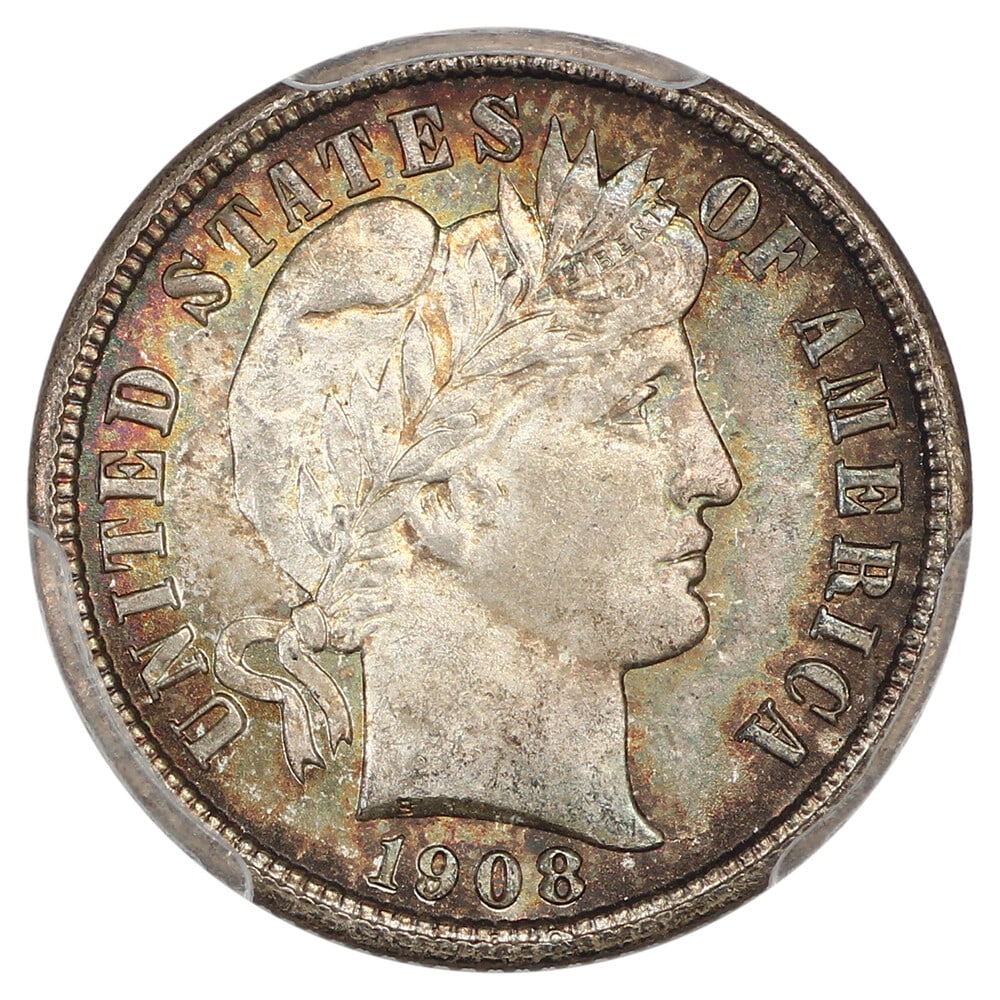 PCGS MS66+ ex D.L. Hansen 1908-D 10C - 3