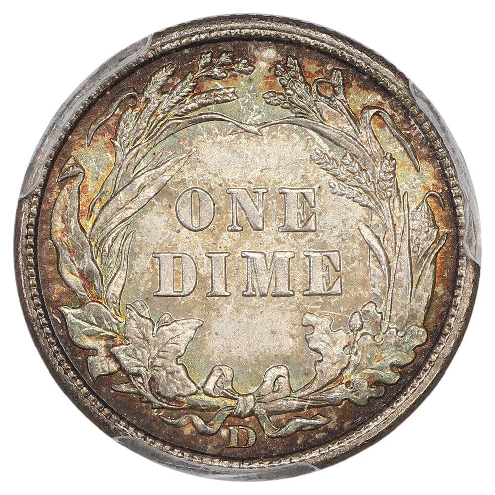 PCGS MS66+ ex D.L. Hansen 1908-D 10C - 4