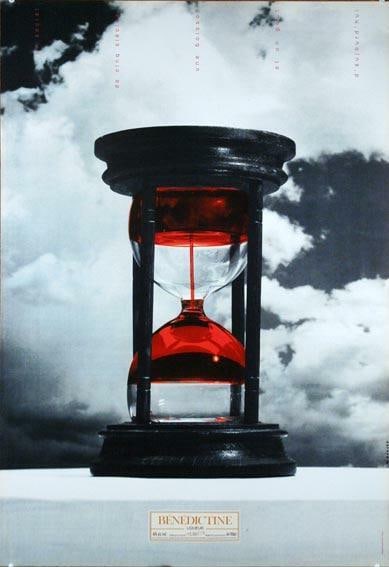 Benedictine Hourglass French Liquor Poster On Canson Paper Original Serigraph (1 of 1)