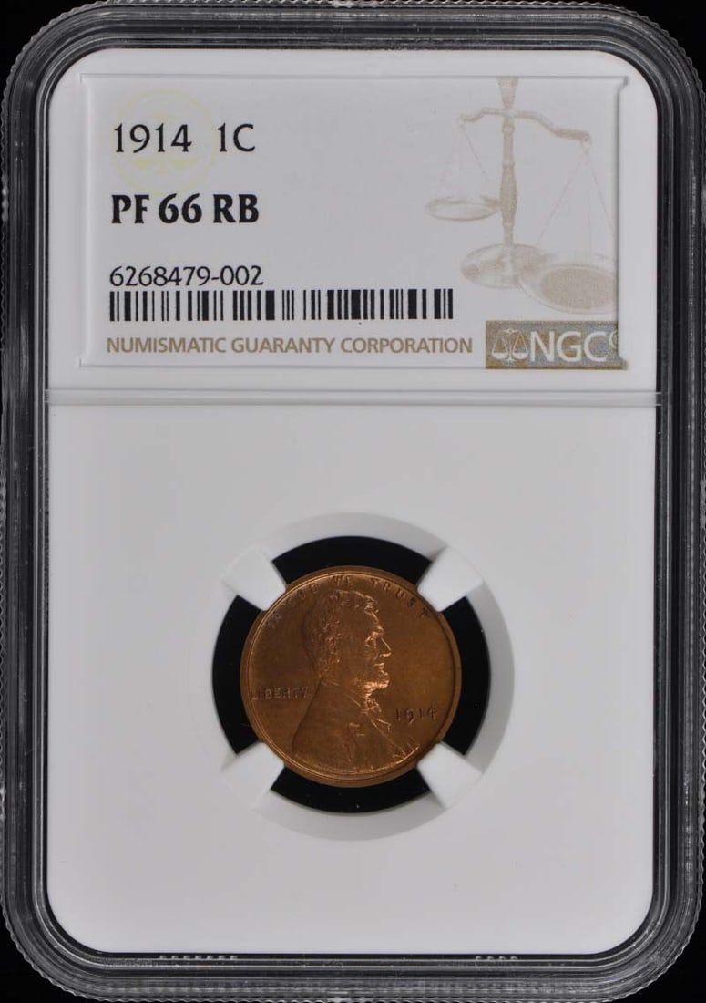1914 Matte Proof Lincoln Cent 1C NGC PR66RB (1 of 4)