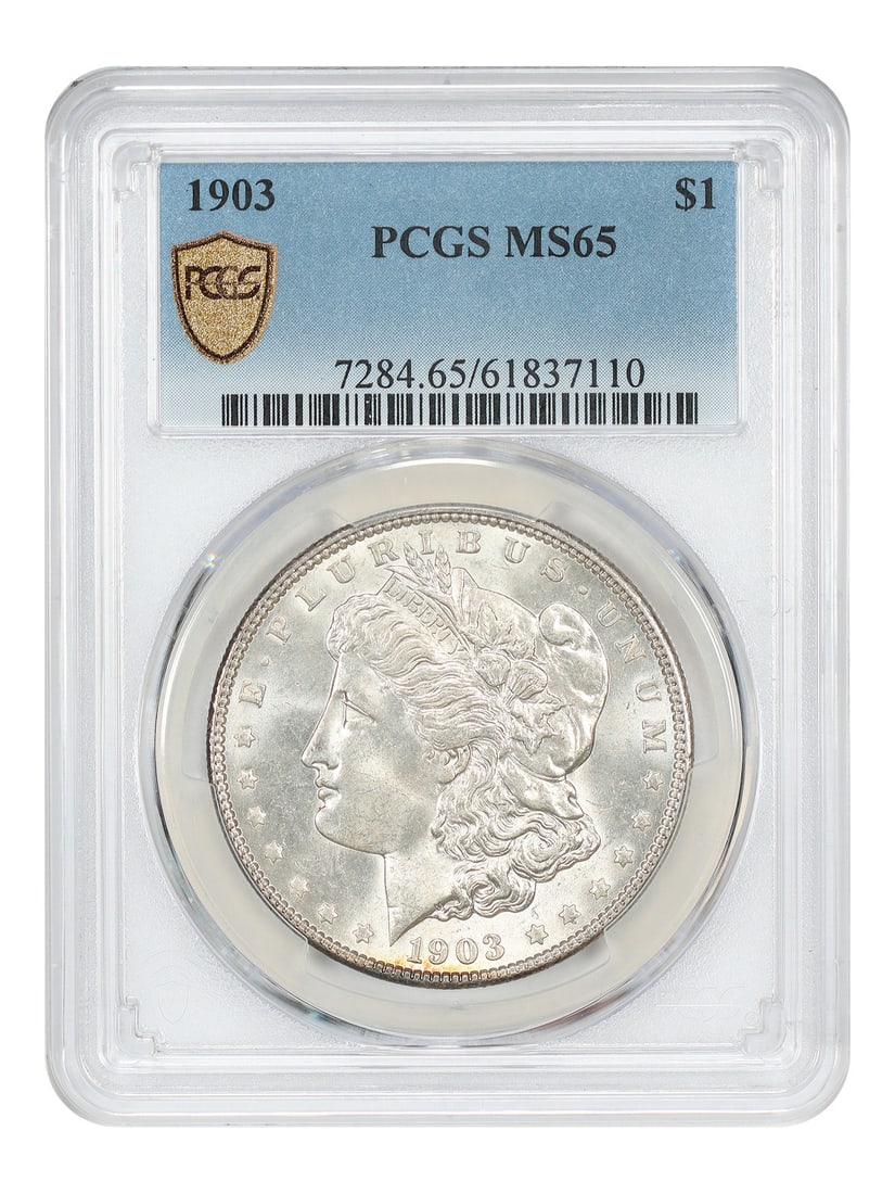 Slightly better date 1903 morgan dollar pcgs ms65: Slightly better date 1903 morgan dollar pcgs ms65 The 1903 Morgan dollar, graded MS65 by PCGS, boasts an exceptionally high grade for its circulated state. With its striking design and well-preserved