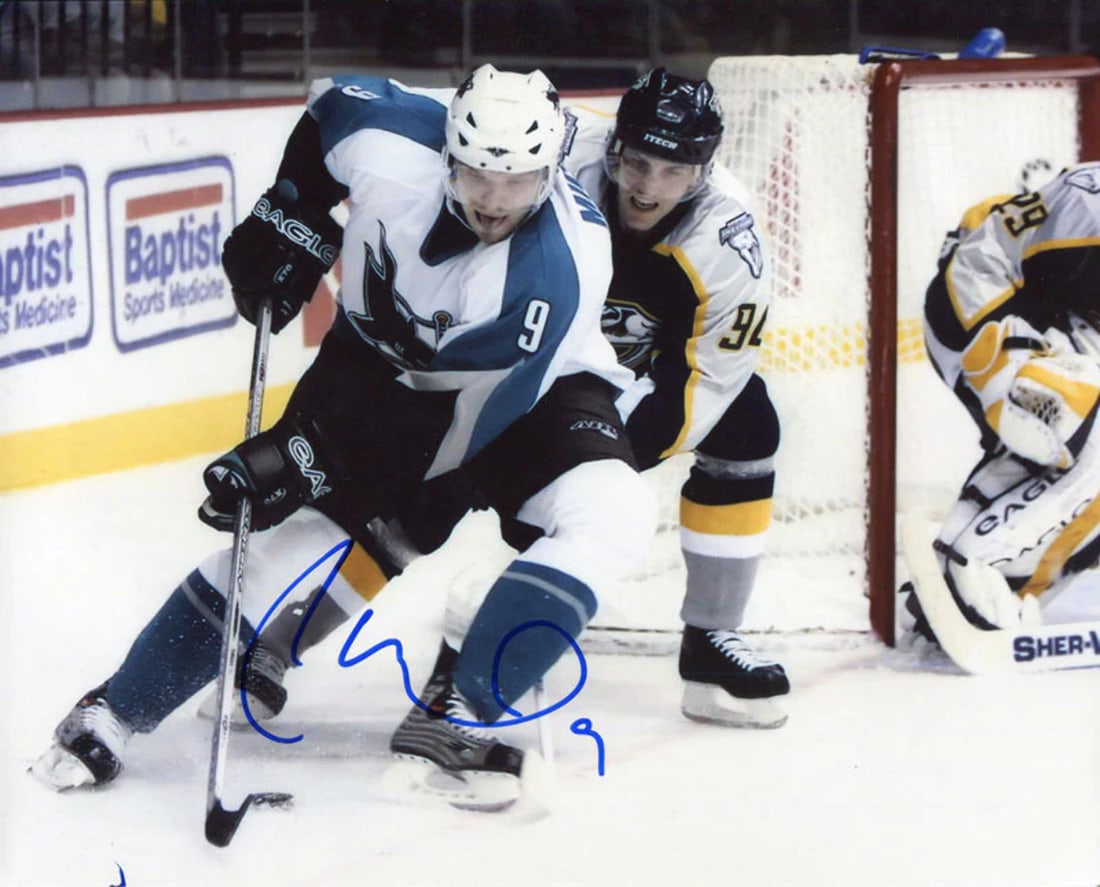 Milan Michalek Autographed 8x10 Photo: Milan Michalek Autographed 8x10 Photo Item Specifics: Signed in blue sharpie across the photo Milan is skating with the puck, while playing for the San Jose Sharks Item is authenticated by . Product