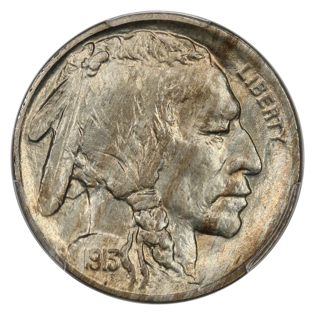 PCGS MS65 Type 2 5c Buffalo Nickel 1913-D - 3