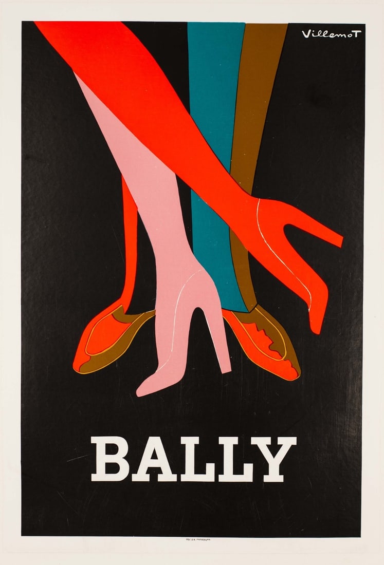 By Bernard Villemot 1979 Vintage Poster On Linen Bally: By Bernard Villemot 1979 Vintage Poster On Linen Bally Item Specifics: Artist: Bernard Villemot Unit Of Sale: Single Piece Size: Small Color: BLACK Date Of Creation: 1970-1989 Title: bally villemot Ma