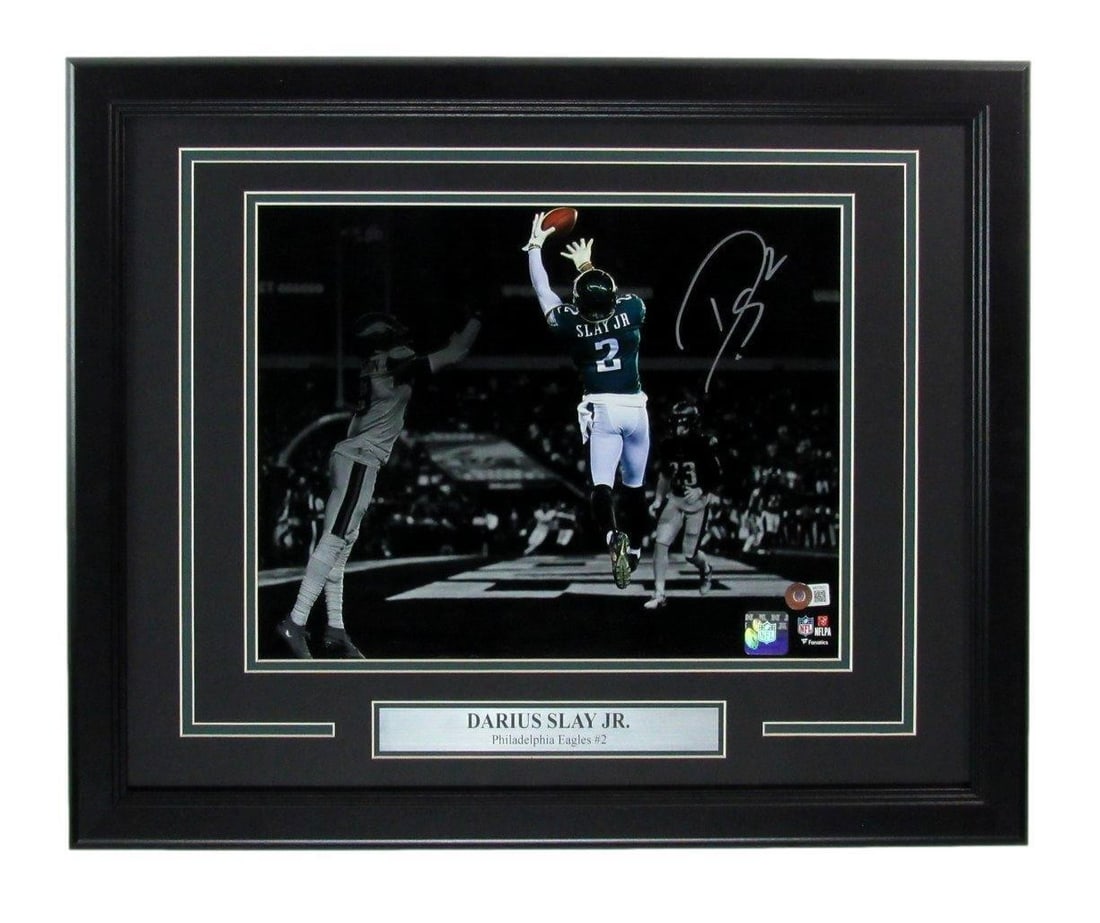 Philadelphia Eagles Autographed Photo 11x14 Framed by Darius Slay PSA/ DNA: Philadelphia Eagles Autographed Photo 11x14 Framed by Darius Slay PSA/ DNA Item Specifics: Autograph Authentication: PSA/DNA League: NFL Original/Reprint: Original Product: Photo Sport: Eagles