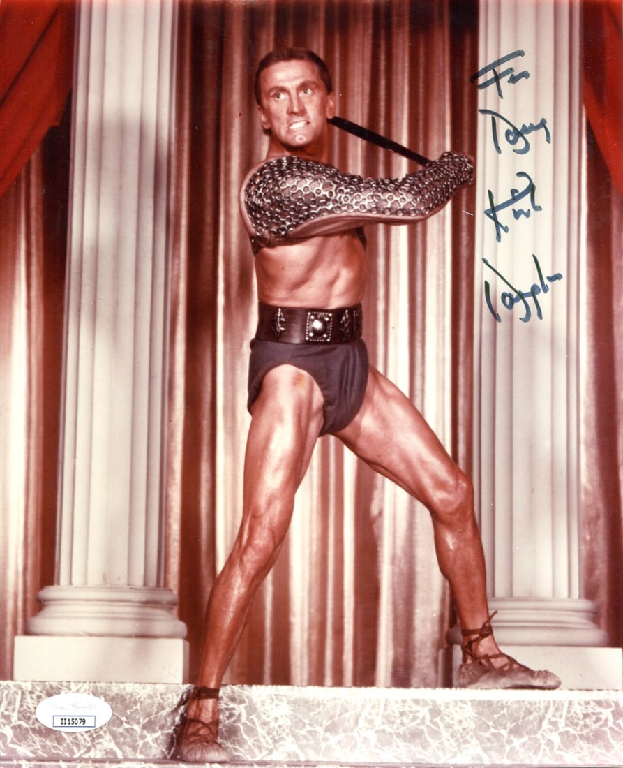 Kirk Douglas Autographed Spartacus 8x10 Photo (JSA) (1 of 2)