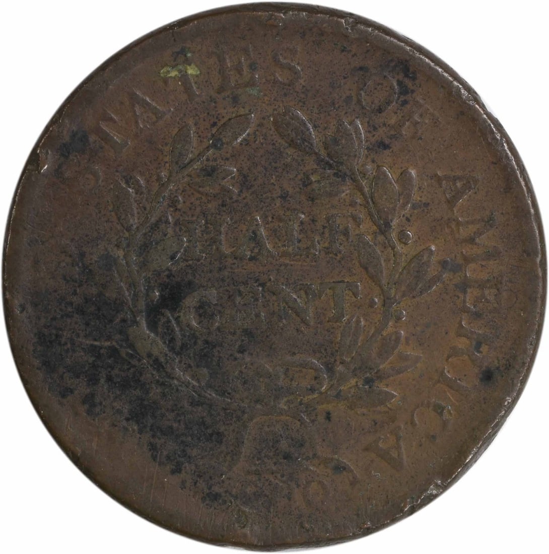1806 Half Cent VG Uncertified - 2