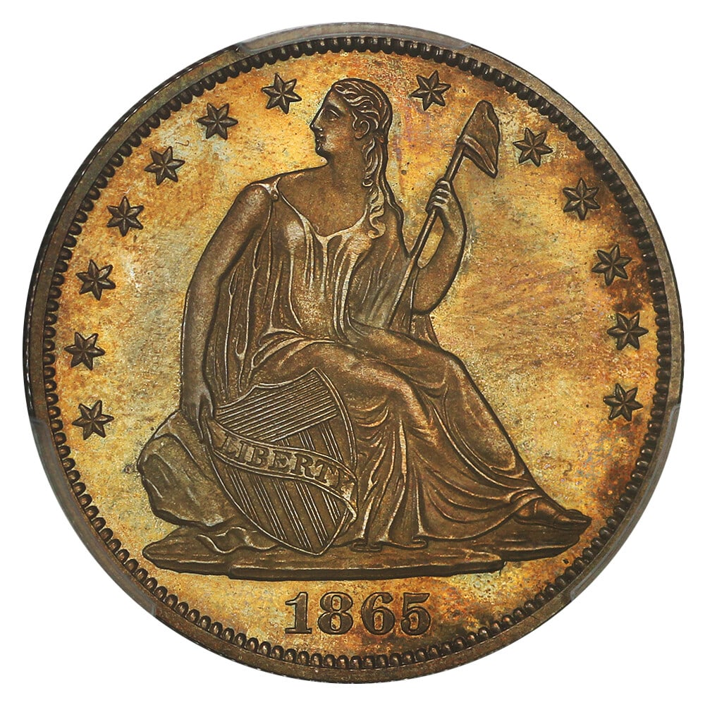 PCGS 50C 1865 PR66 - 6