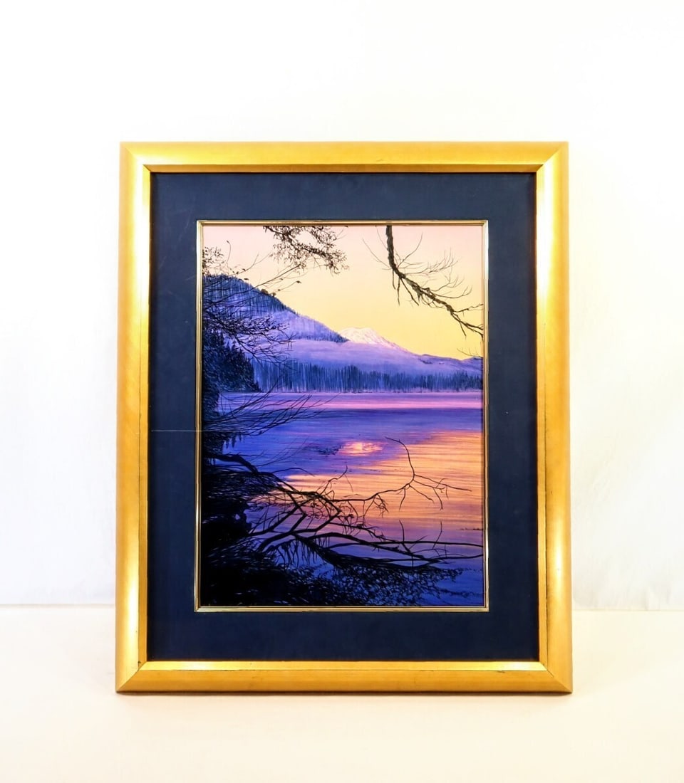 Signed Original Acrylic Painting David Maes Gallegos Glacier Park (1 of 10)