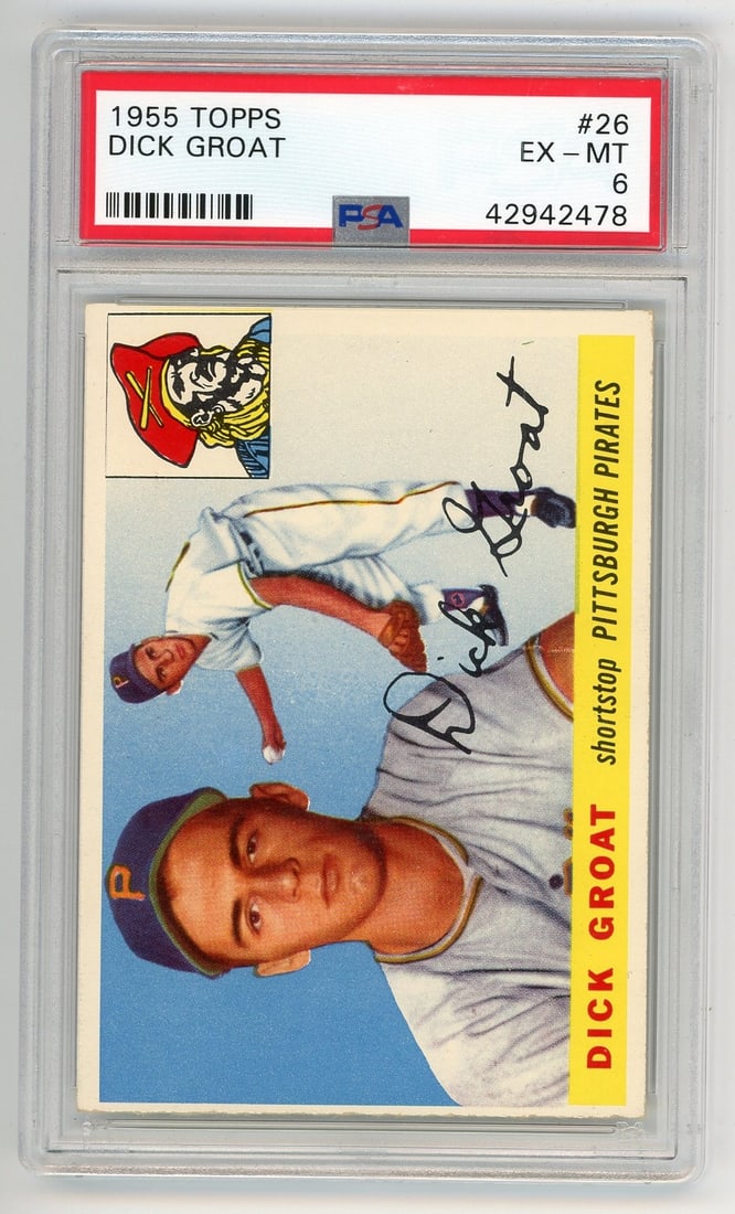 Groat Dick 1955 Topps #26 PSA 6 (1 of 2)