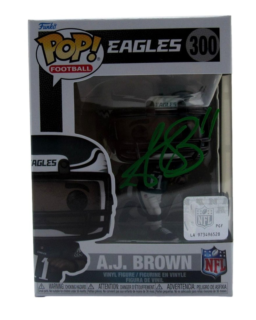 A.J. Brown Autographed Funko #300 Philadelphia Eagles Beckett Witness 200091 (1 of 8)