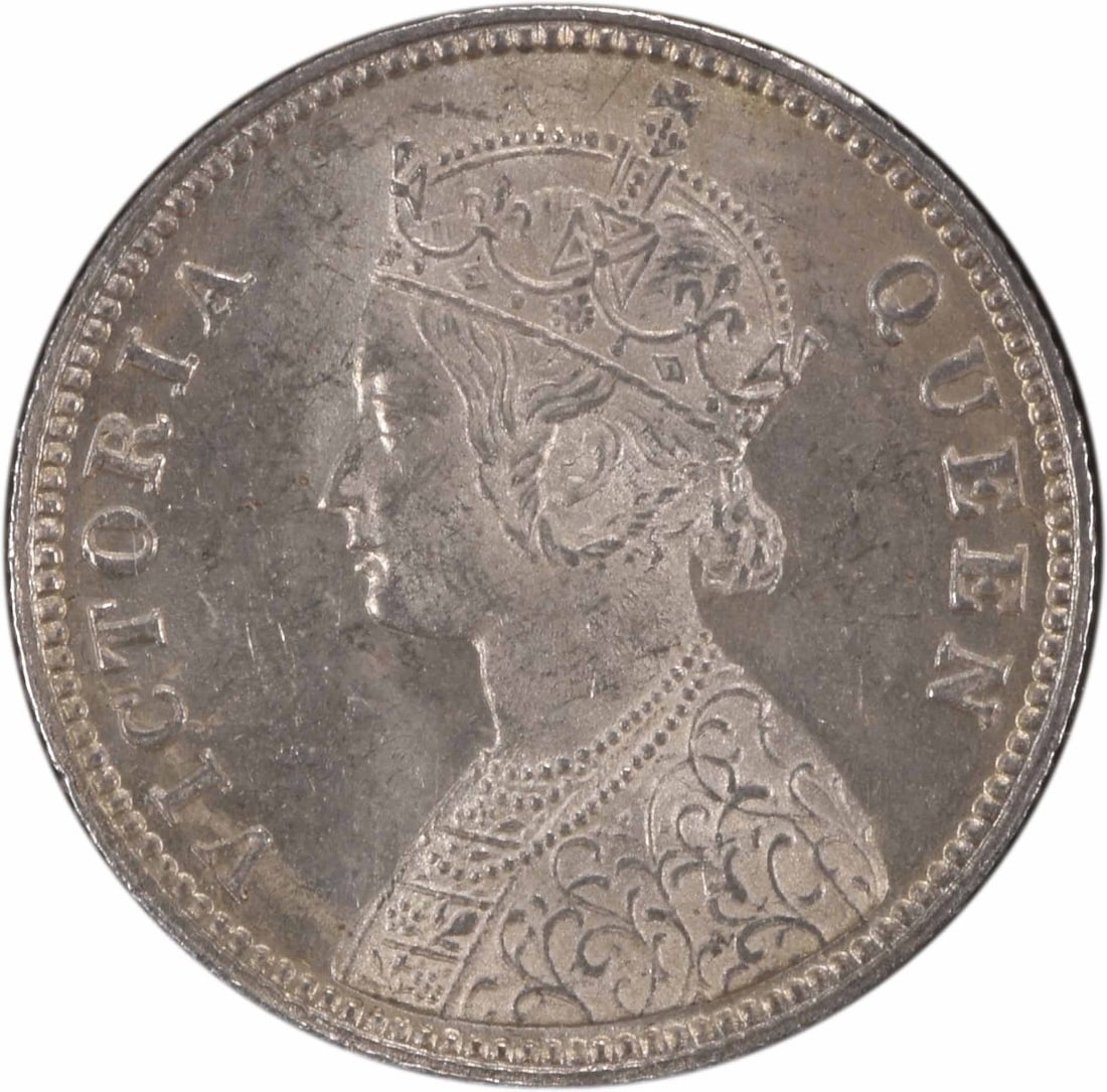 1862 (c) India - British 1/ 4 Rupee KM470 Choice BU Uncertified (1 of 2)