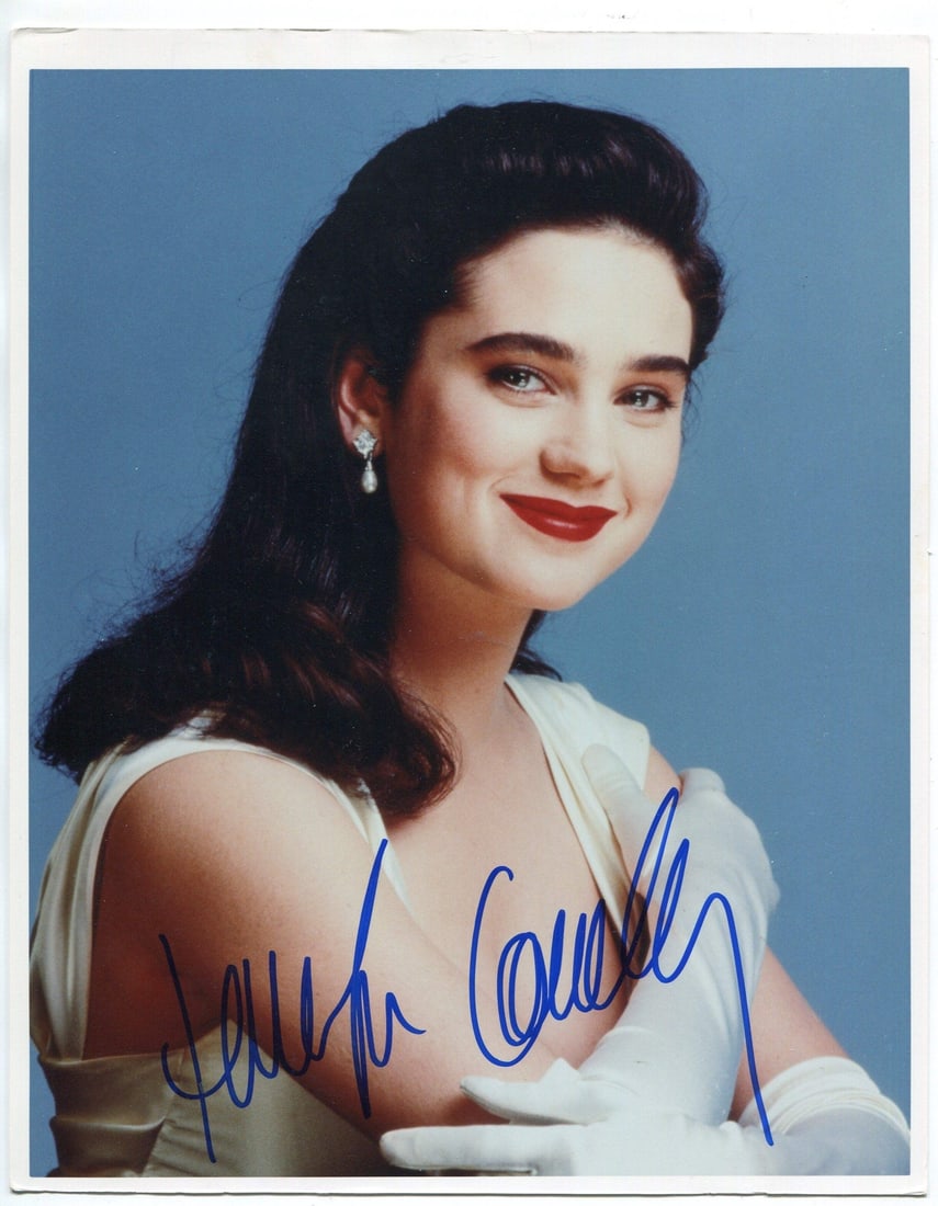 Jennifer Connelly Autographed 8x10 Photo: Jennifer Connelly Autographed 8x10 Photo Item Specifics: Photo is signed in blue sharpie Item is authenticated by Rich Altman's , and will be accompanied with a COA from . Product Disclaimer: Not affi