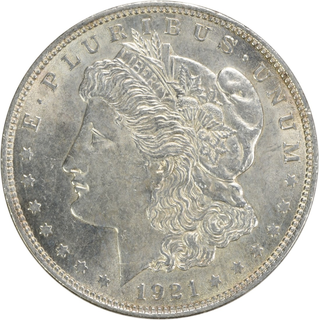 1921 Morgan Silver Dollar Choice BU Uncertified: 1921 Morgan Silver Dollar Choice BU Uncertified The 1921 Morgan Silver Dollar is a Choice BU Uncertified coin, boasting an attractive appearance with its silver composition and classic design.