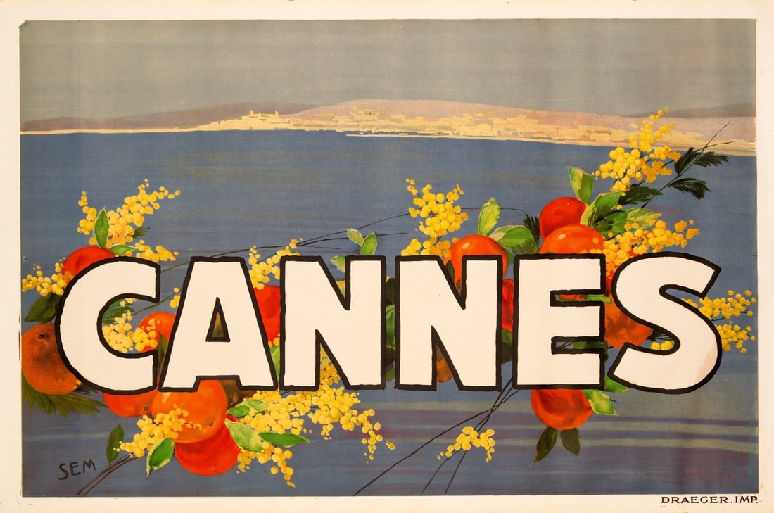 French Riviera Travel Poster Georges Goursat 1930 Cannes Sem: French Riviera Travel Poster Georges Goursat 1930 Cannes Sem Item Specifics: Unit Of Sale: Single Piece Artist: Georges Goursat Size: Medium Date Of Creation: 1930 Framing: Unframed Region Of Origin: 