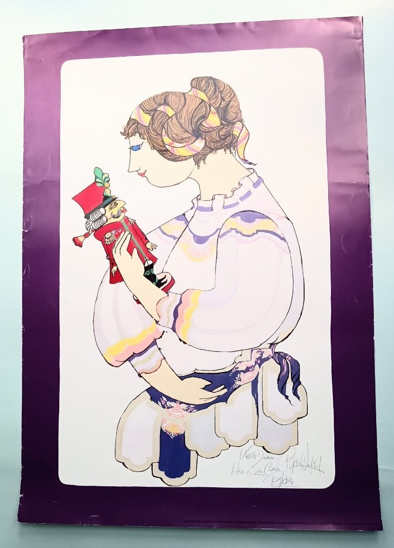Bjorn Wiinblad Nutcracker Poster Danish Vintage Ballet Girl Scandinavian Art: Bjorn Wiinblad Nutcracker Poster Danish Vintage Ballet Girl Scandinavian Art Item Specifics: Artist: Bjorn Wiinblad Unit Of Sale: Single Piece Signed By: Bjorn Wiinblad Image Orientation: Portrait Siz