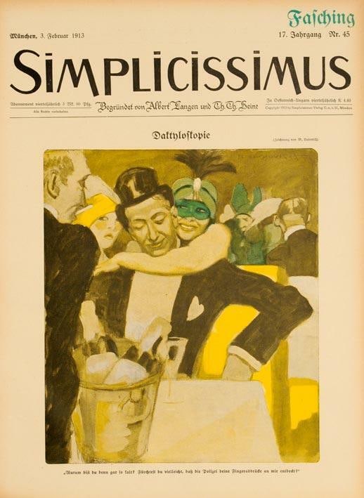 Simplicissimus 1913 By Marcello Dudovich Dalthloftopie On Linen Original: Simplicissimus 1913 By Marcello Dudovich Dalthloftopie On Linen Original Item Specifics: Size: Small (up to 12in.) Artist: DUDOVICH Style: Art Nouveau Date Of Creation: 1913 Year Of Production: 1913 W