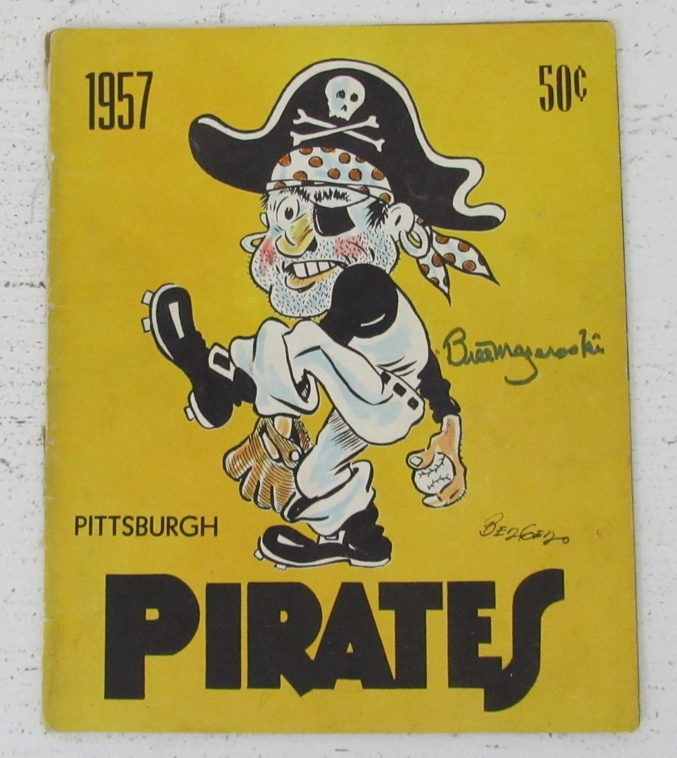 Bill Mazeroski HOF Signed/ Auto 1957 Pittsburgh Pirates Yearbook JSA 198642 (1 of 4)
