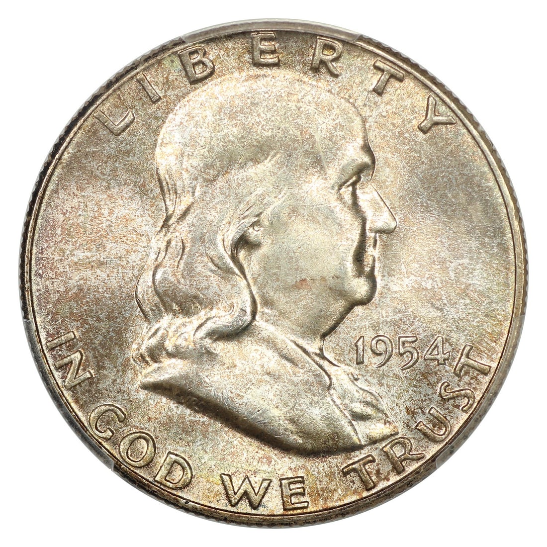 PCGS MS67FBL 50C Half Dollar Franklin - 3