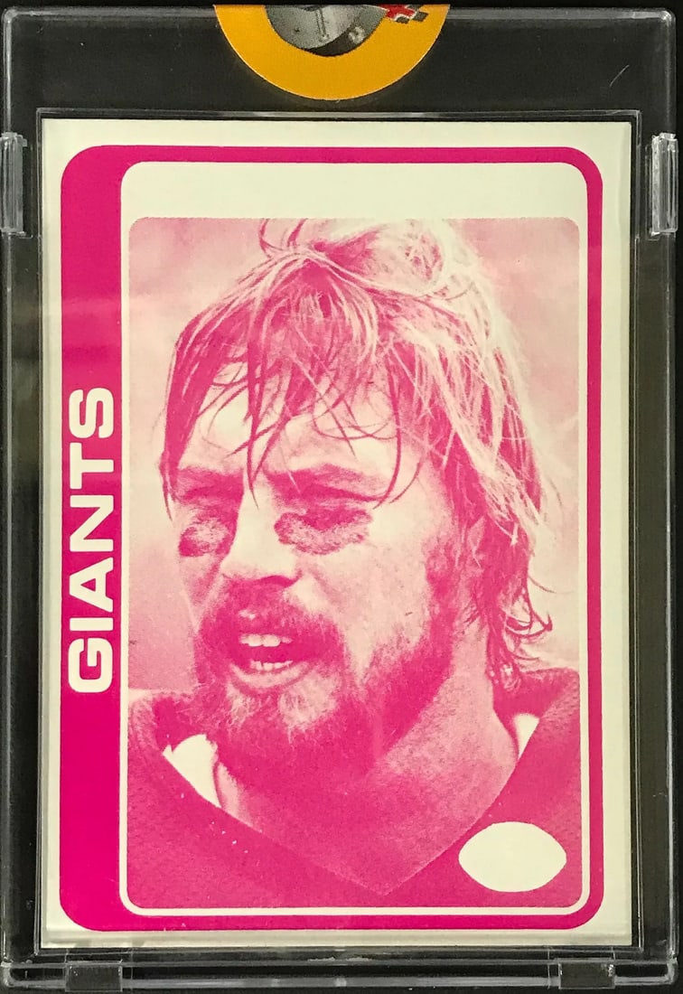 New York Giants Brad Van Pelt Topps 1978 Football Proof Card (1 of 3)
